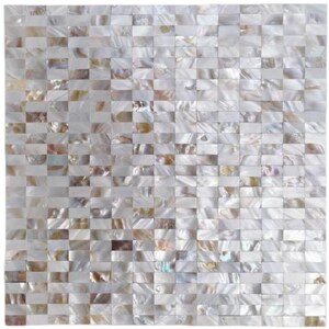 10mm X 20mm Rectangular Mother of Pearl Tile