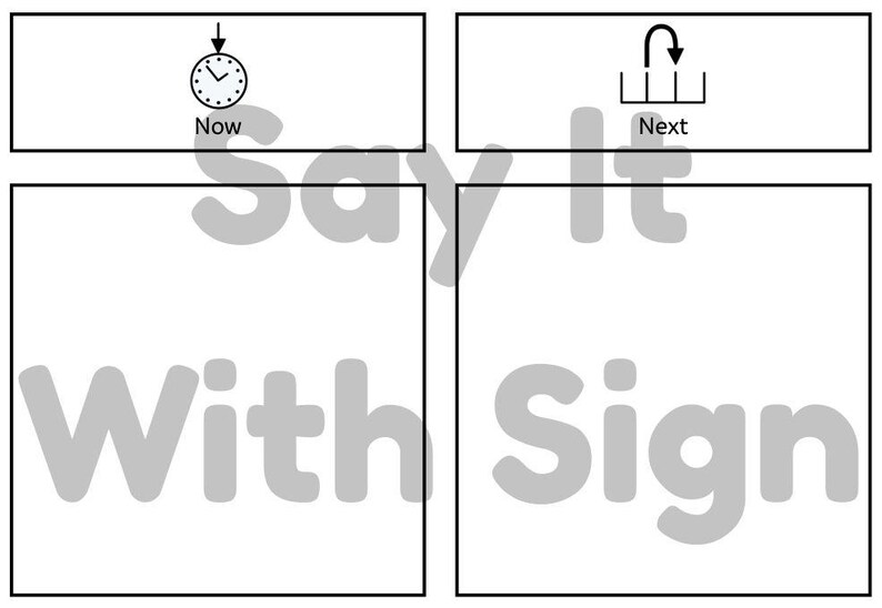 Now and Next Board – Visual Support PDF (for Parents) - Etsy