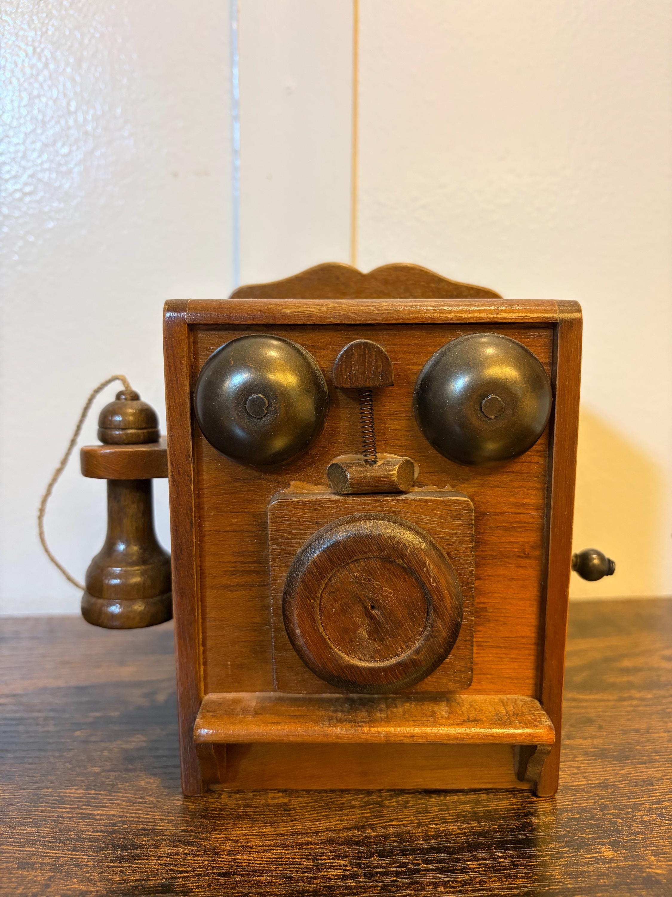 Antique Wooden Telephone Box - Etsy