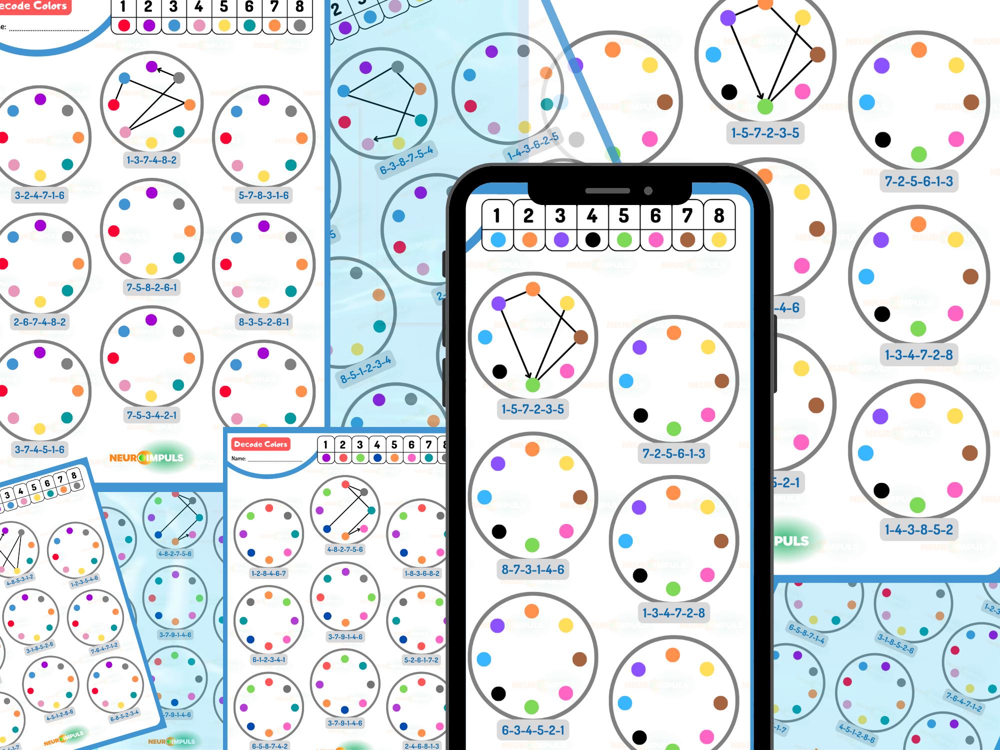 Decode Colors / Color by Code + Connect - Etsy Australia