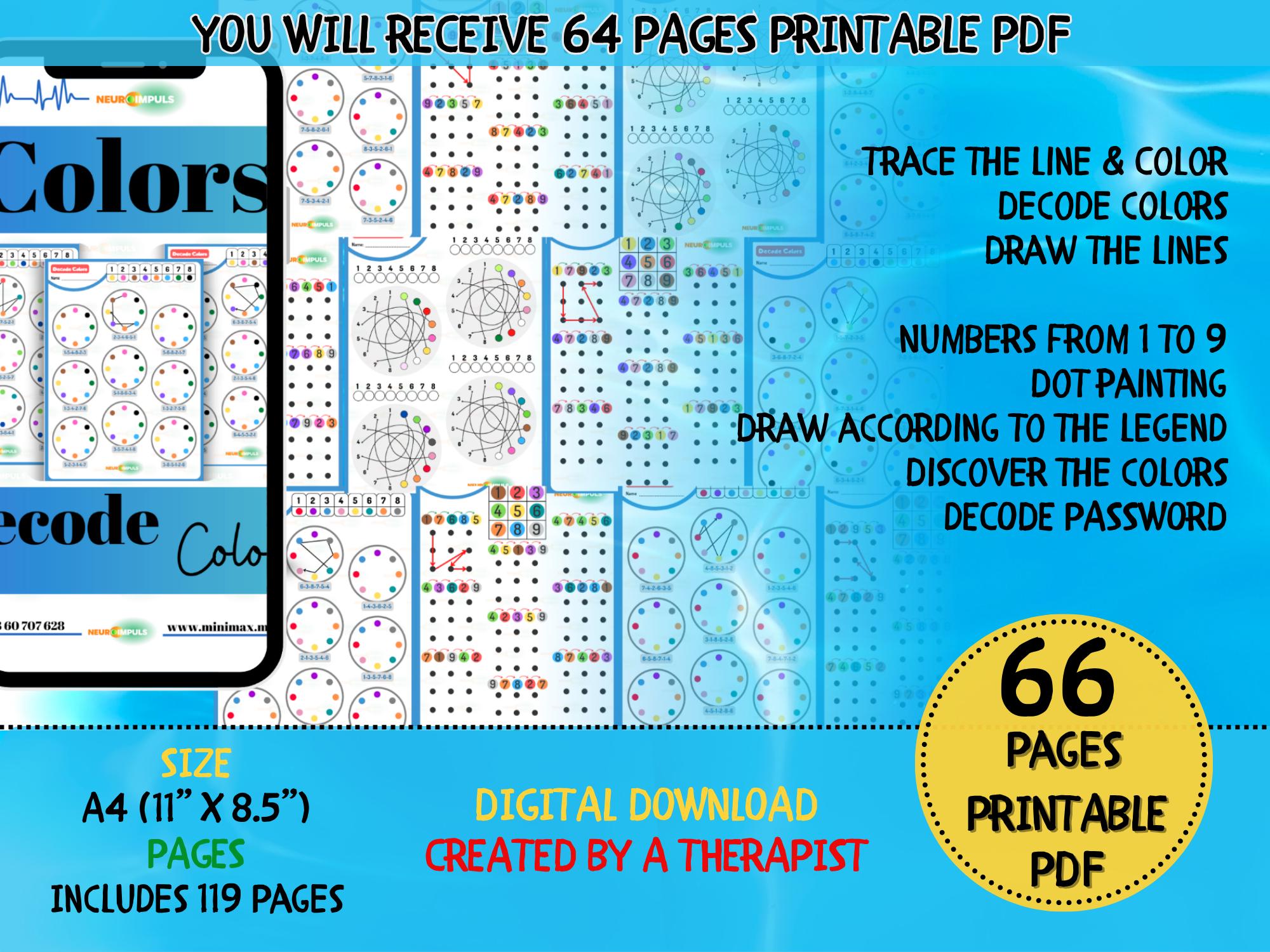Mega Bundle - Decode/discover Colors & Decode Password Activities - Etsy
