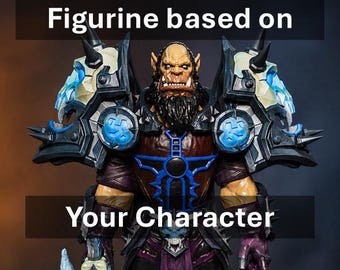 Figura de resina / Personalizada / Impresa en 3D - Personaje de WoW personalizado