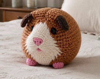 Hamster Crochet Pattern PDF – Amigurumi Plush Toy, Detailed Tutorial, Handmade Toy for Kids, Instant Download