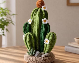 Cactus Crochet Pattern PDF – Amigurumi Cactus Home Decor, Cute Gift for Plant Lovers, Easy DIY, Digital Download