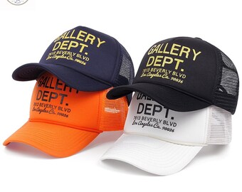 Gallery Dept Trucker Hat Cotton Mesh Unisex Streetwear Adjustable Caps and Hats