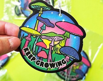 Mushrooms Park Car Air Freshener, Funny Gifts, Funny Car Air Freshener, Fun Car Accessories, nature, forest, mushroom New Driver Gift