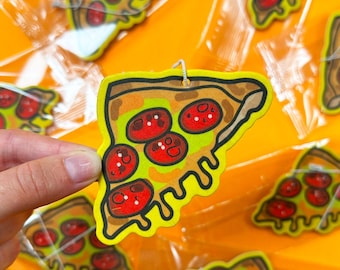 pizza car Air Freshener, Funny Gifts, Funny Car Air Freshener, Fun Car Accessories, fast food, New Driver Gift