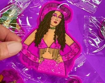 pink pony girl car Air Freshener, Funny Gifts, Funny Car Air Freshener, Fun Car Accessories, lgbtq, queen, New Driver Gift