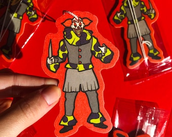 horror clown, halloween Car Air Freshener, Funny Gifts, Funny Car Air Freshener, Fun Car Accessories, horror, Pop Culture, New Driver Gift