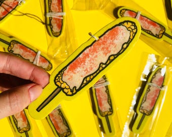 elote snack Car Air Freshener, Funny Gifts, Funny Car Air Freshener, Fun Car Accessories, mexican corn, latin culture, New Driver Gift