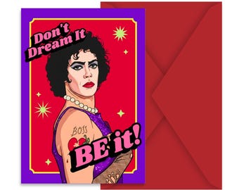 Don’t Dream It Be It Birthday Card | Horror Show Inspired Card | Funny Musical Birthday Gift | Cult Movie Fan | Halloween Spooky Season Gift