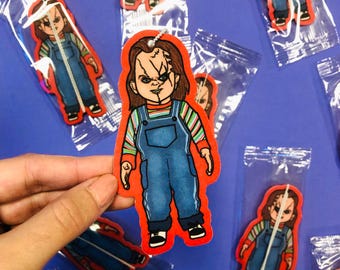 Halloween Car Air Freshener, Funny Gifts, horror Car Air Freshener, Car Accessories, Funny meme gifts, halloween doll, New Driver Gift