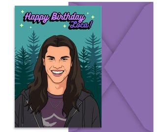 Happy Birthday Loca Card | Funny Vampire Birthday Card | 2000s Supernatural Inspired Card | Quirky Birthday Gift | Movie Lover Card