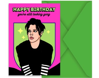 Still Yung | Punk Rock Birthday Card | Alternative Emo Music Birthday Card | Edgy Rocker Birthday Gift | Cool Music Lover Card | Gen-Z