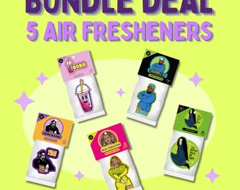 BUNDLE DEAL: 5 car air fresheners, perfume, air freshener, funny gifts, fun gift, gift for him/her/mom/dad, car accessoiries