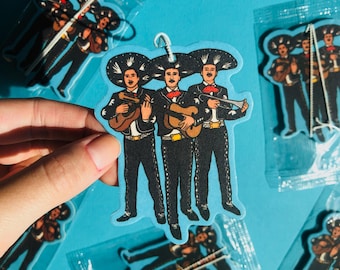 mariachi Car Air Freshener, Funny Gifts, Funny Car Air Freshener, Fun Car Accessories, mexican, mexico, latin culture, New Driver Gift