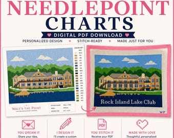 Custom Needlepoint Chart Design | Personalized PDF Pattern (Digital Download)