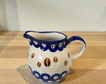 Mjölkkanna 0,25l N/A K4- Keramik Boleslawiec, Original polsk keramik, KAFFE