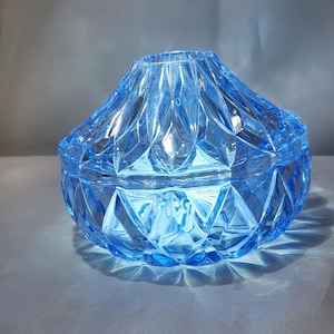 Blue Crystal 2 Piece Fairy Lamp For Candles or LEDs