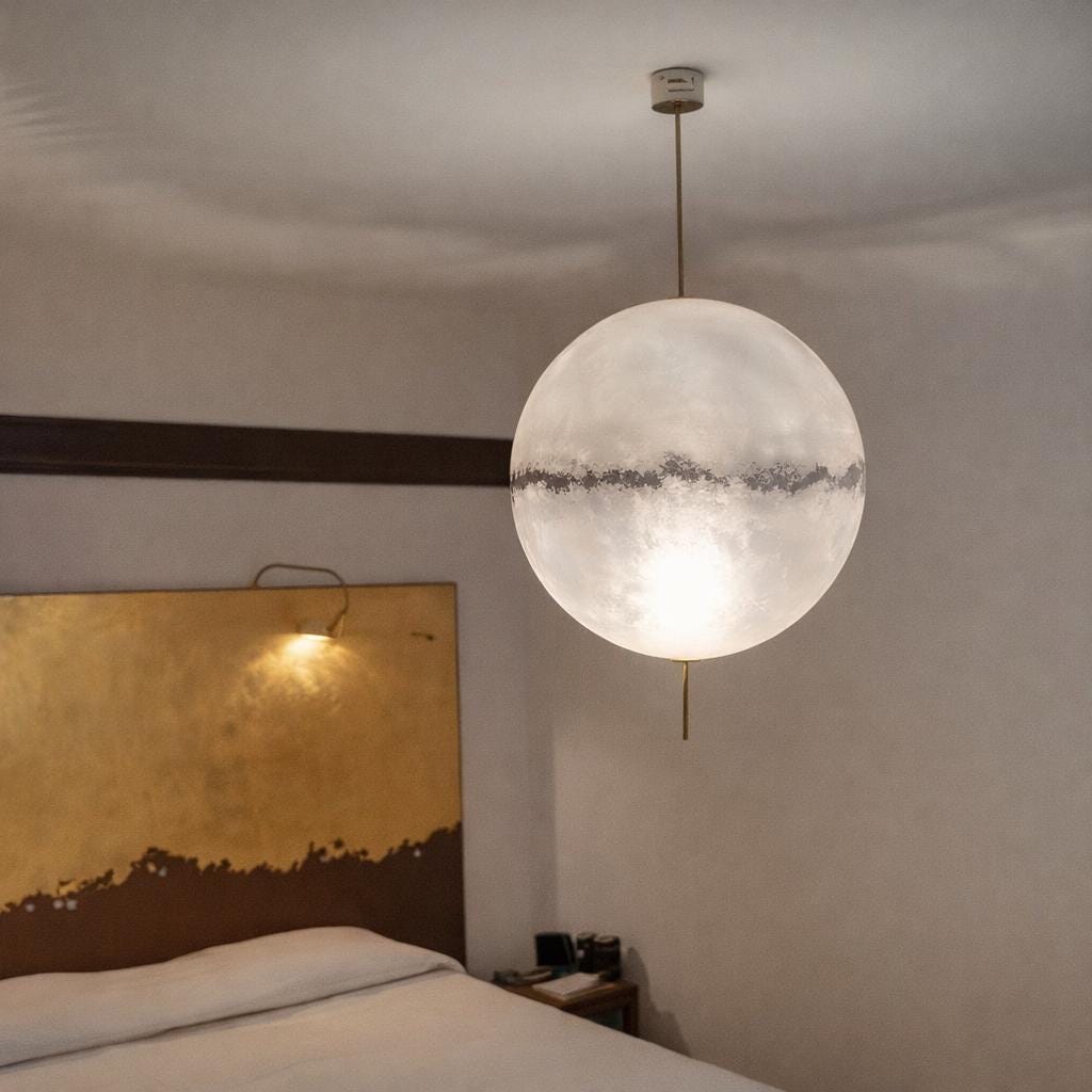 Suspension Sphérique Moderne En Verre Dépoli - Minimaliste, Lampe De Cuisine Contemporaine