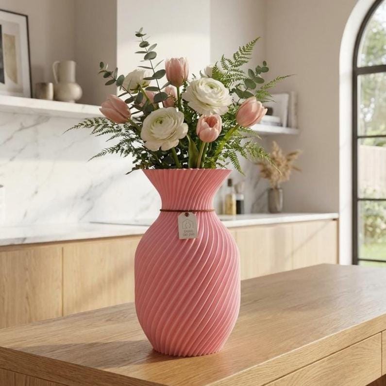 Pink ikea vase
