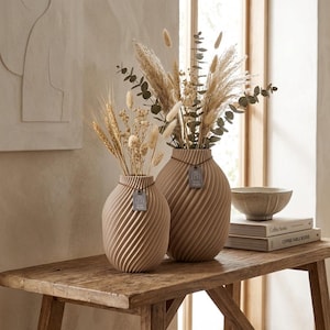 Vase „Alora“ – minimalistische Vase | moderne Wohndeko | nachhaltiges Design | Tischdeko Wohnzimmer