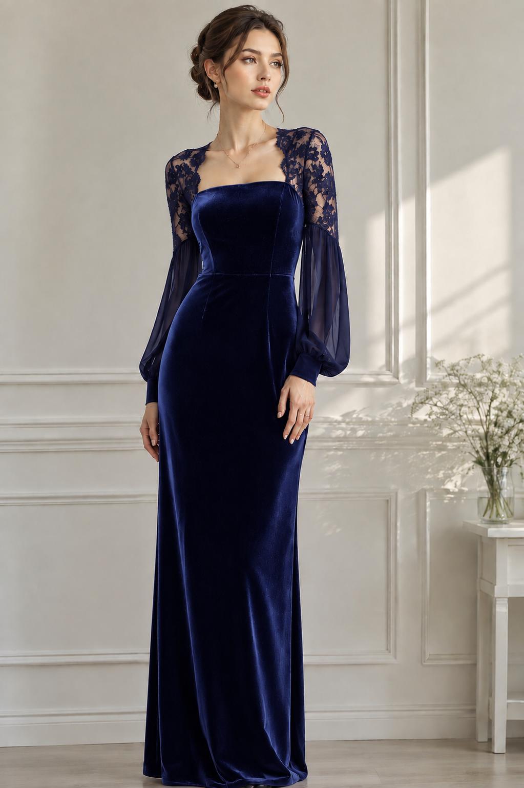 womens off the shoulder maxi dress Baltic Born Carina | Navy Ball Gown Junior Plus collection:Valentine's Day Shop Color:Siyah Minimal Stretch