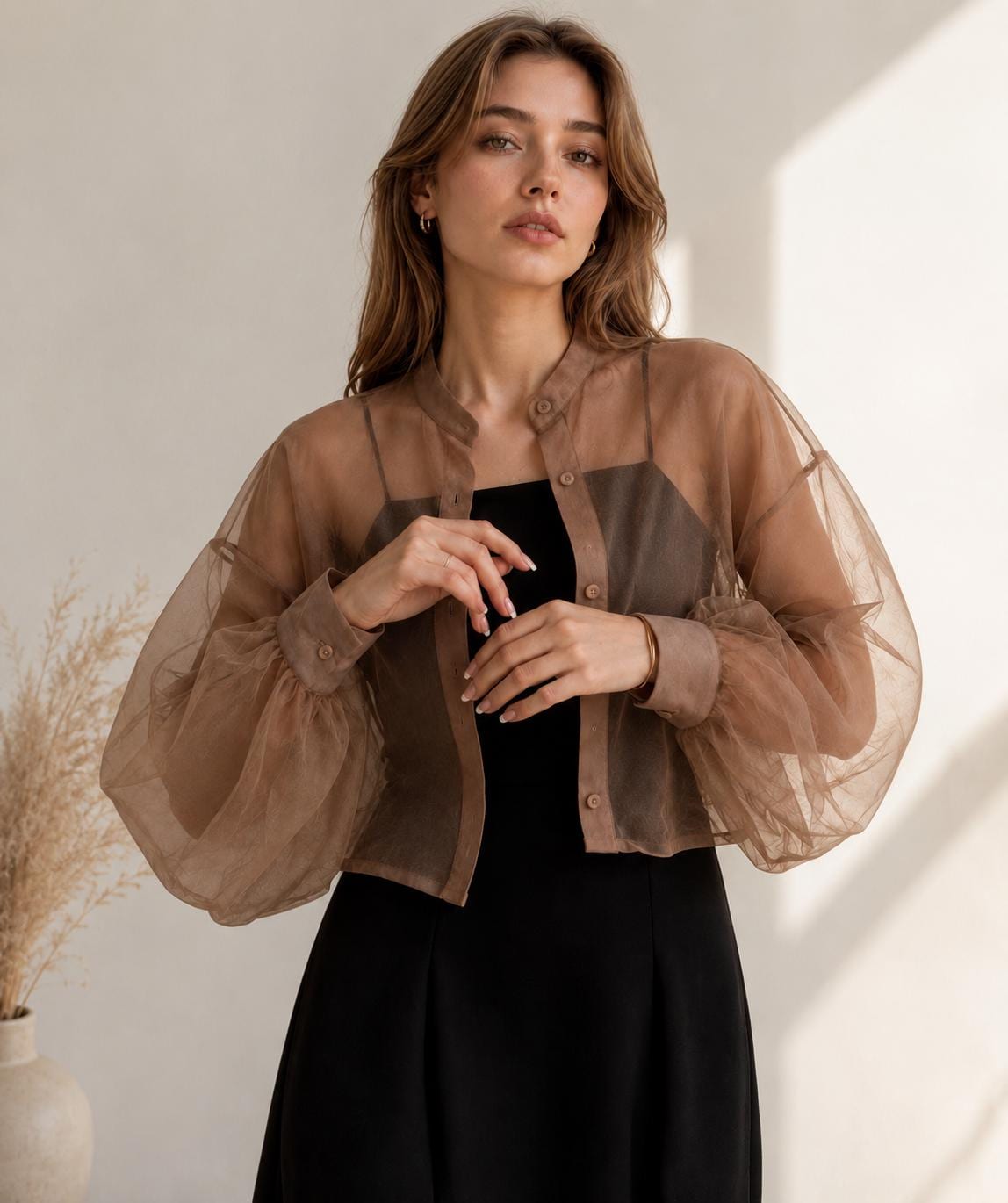 Sheer Tie Front Tops - Etsy