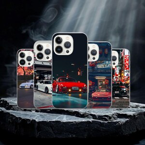JDM Mobilskal Tokyo Drift Japanskt Fodral För iPhone 17Pro, 16, 15, 14, 13, 12, Samsung S26, S25, S24, S22, A16, A26, A56, Pixel 10, 9Pro