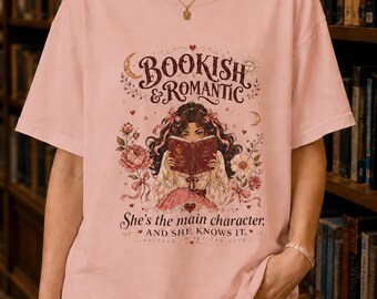 Camiseta Bookish Coquette, Camiseta Rosa com Laço para Leitoras, Presente para Garota Literária