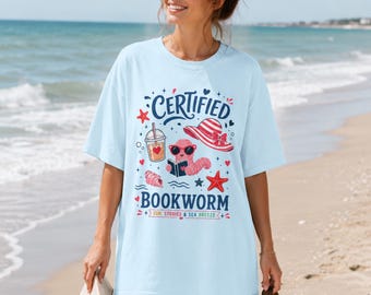 Boekenwurmshirt, gecertificeerde boekenwurm, Comfort Colors Reader-T-shirt