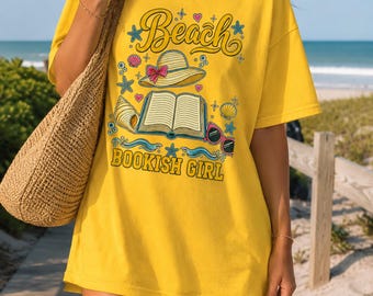 Bookish meisjesshirt, Beach Reader, Sunshine Reader-T-shirt