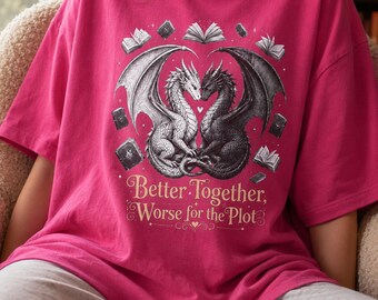 Shirt Romantasy Dragon, romantisch fantasiecadeau, T-shirt Fantasy Lover