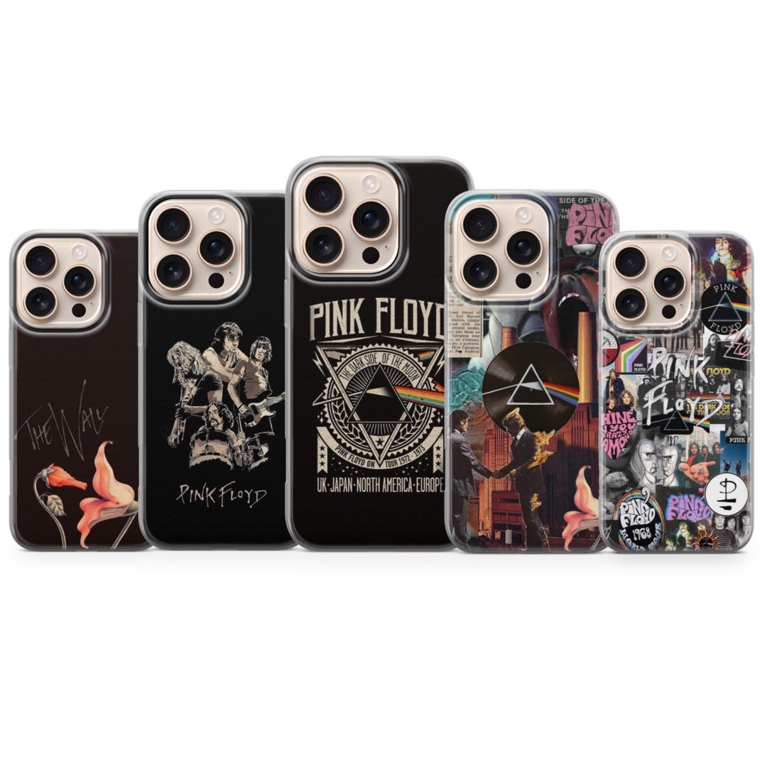 Pink Floyd Inspired Phone Case, Retro Rock Aesthetic Cover for iPhone ...