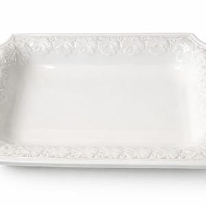 Plato rectangular para pizza hecho a mano en Italia