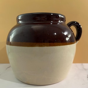 vintage ceramic bean pot