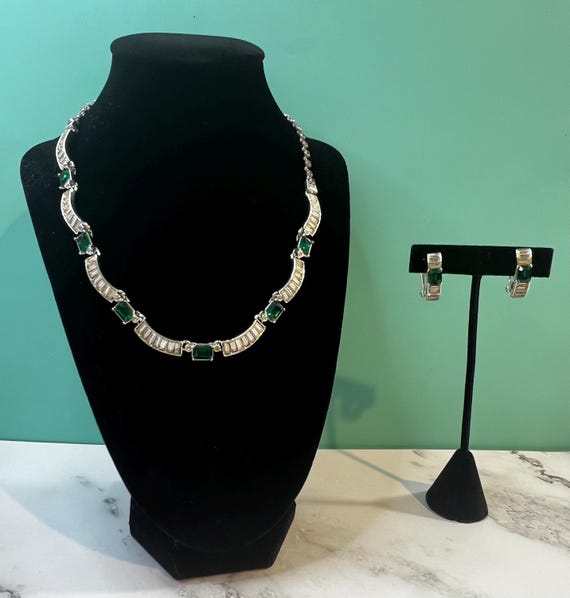 vintage Art Deco-style costume jewelry parure