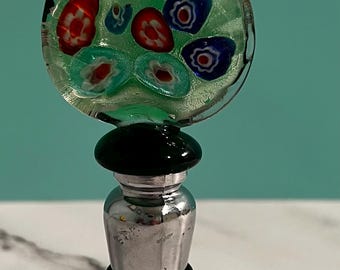 Murano-style wine bottle stopper