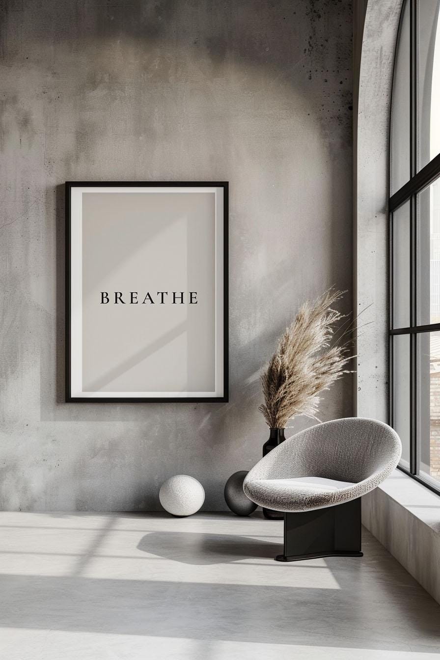 Set of 3 Minimalist Neutral Wall Art, Abstract Plaster Quote Prints ...