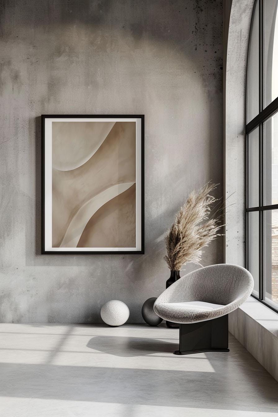 Set of 3 Minimalist Neutral Wall Art, Abstract Plaster Quote Prints ...