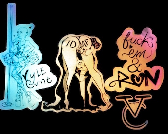 Vyle Cvnt - Zestaw naklejek HOLOGRAPHIC Cvntissimo