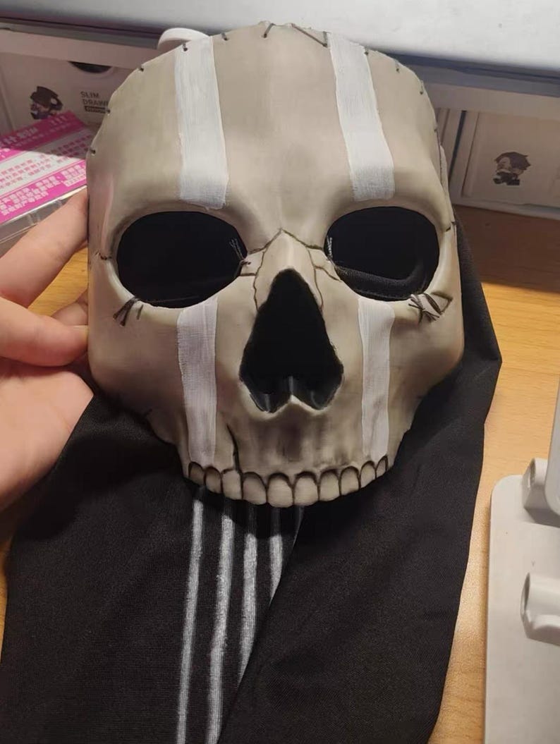 Custom COD Ghost Cosplay Mask, Ghost Mask With Balaclava Call of Duty ...