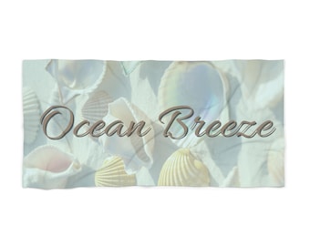 Ocean Breeze snäckskal strandhandduk