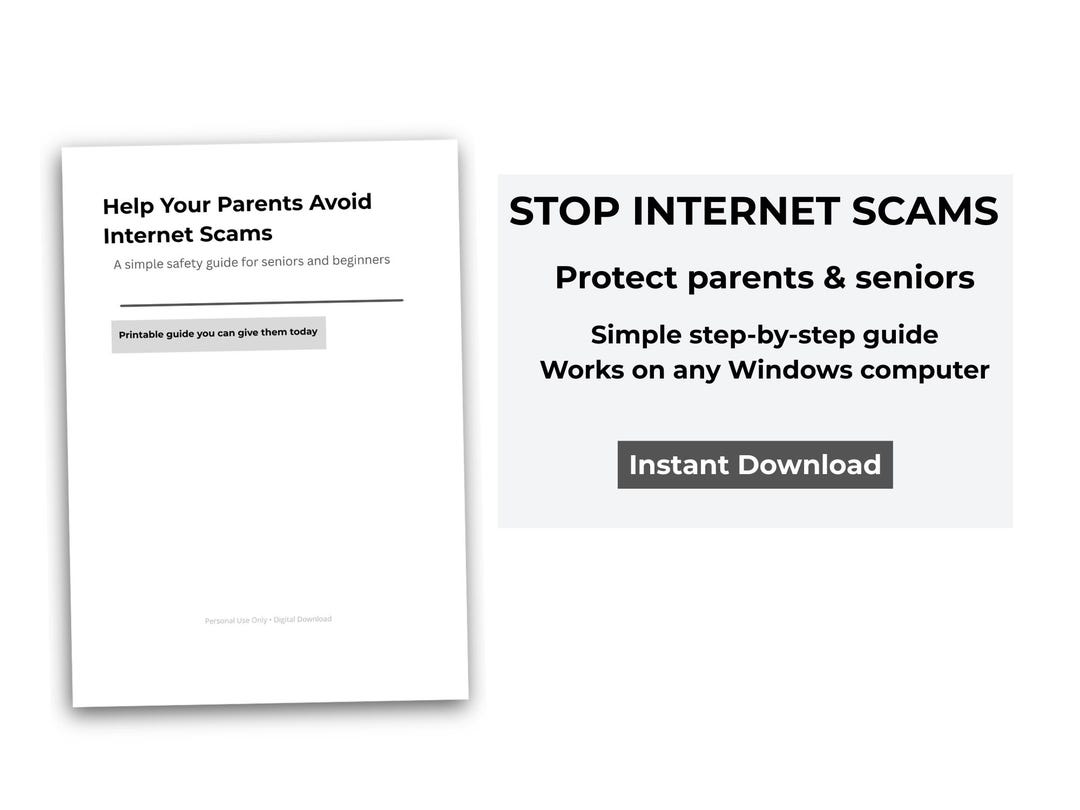 Onlin Scams Guide.pdf Internet Scam Guide for Seniors, Protect Parents From Pop-up Scams ...