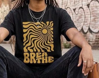 Andas rörelsetröja, psykedelisk solgrafiktröja, somatisk helande kläder