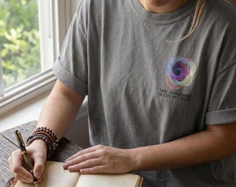 Universum är på min sida T-shirt - 90-tals virvelgrafik