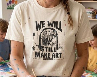 Vi kommer fortfarande att skapa konst-tröja – Artist Tools Graphic Tee