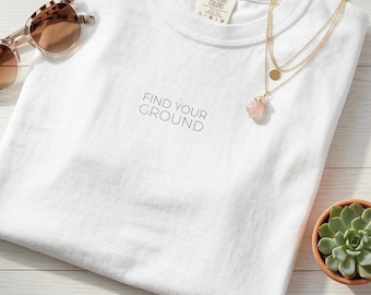 Hitta din mark minimalistisk wellness-tröja