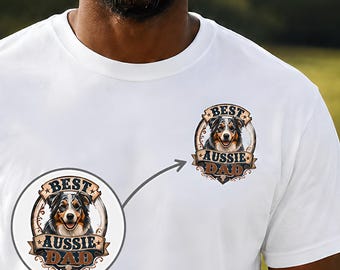 Aussie Dad T-Shirt | Small Chest Logo, Father's Day Gift