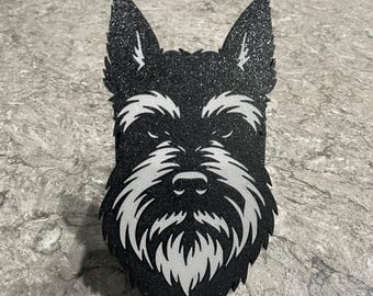 Miniature Schnauzer Hitch Cover and Insert |  Compatible with Interchangeable Faceplate System